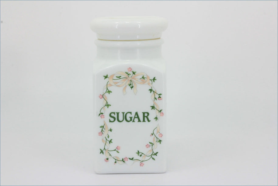 Johnson Brothers  - Eternal Beau - Storage Jar (Sugar) - Pyrex/Push Lid 