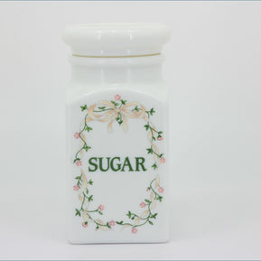 Johnson Brothers  - Eternal Beau - Storage Jar (Sugar) - Pyrex/Push Lid 