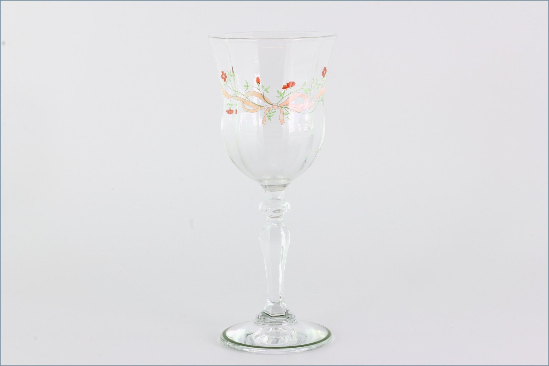 Johnson Brothers - Eternal Beau - Wine Glass (Shaped Stem - Green Line On Foot)
