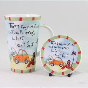 Johnson Brothers - Born To Shop - Mug & Coaster Set (3 Things Men Can't Say)