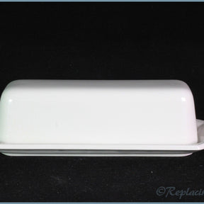 Johnson Brothers - Heritage White - Oblong Lidded Butter Dish