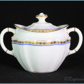 Royal Crown Derby - Carlton Blue - Lidded Sugar Bowl