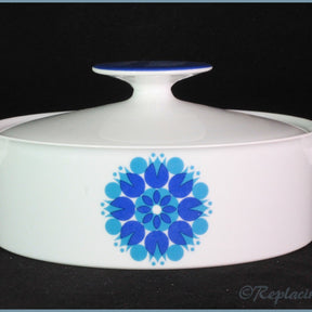 Thomas - Pinwheel (Blue) - Lidded Vegetable Dish