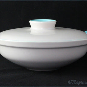 Poole - Mushroom & Ice Green - Lidded Vegetable Dish