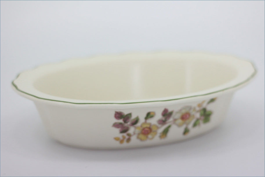 Marks & Spencer - Autumn Leaves - Oval Fluted Pie Dish