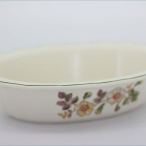 Marks & Spencer - Autumn Leaves - Oval Fluted Pie Dish