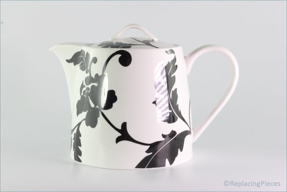 Marks & Spencer - Black Damask - Teapot