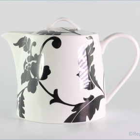 Marks & Spencer - Black Damask - Teapot
