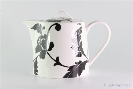 Marks & Spencer - Black Damask - Teapot