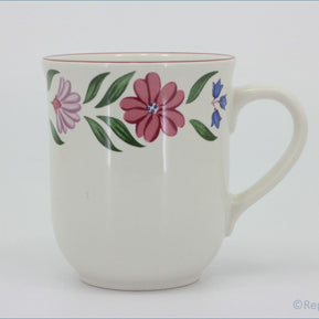 Marks & Spencer - Cranbrook - Mug - White mug with floral design on a white background