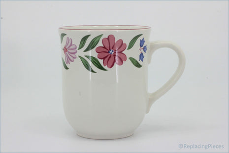 Marks & Spencer - Cranbrook - Mug - White mug with floral design on a white background