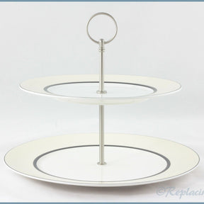 Marks & Spencer - Manhattan (Cream) - 2 Tiered Cake Stand