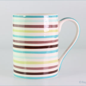 Marks & Spencer - Mugs - Blue/Brown Stripe