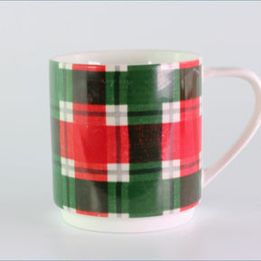 Marks & Spencer - Mugs - Tartan (Green And Red)