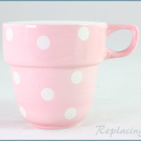 Marks & Spencer - Polka Dot - Stacking Mug (Pink)