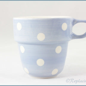 Marks & Spencer - Polka Dot - Stacking Mug (Blue)
