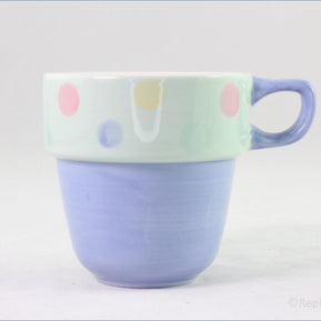 Marks & Spencer - Polka Dot - Stacking Mug (Blue And Spot)