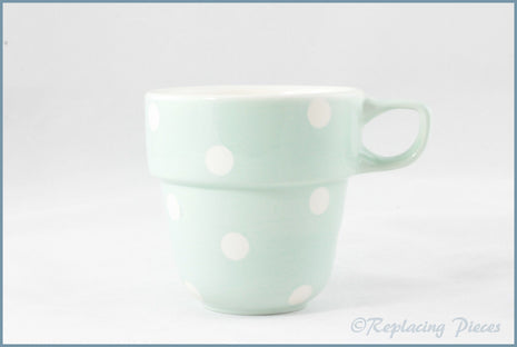 Marks & Spencer - Polka Dot - Stacking Mug (Green)