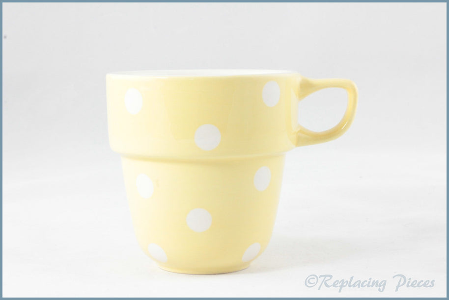 Marks & Spencer - Polka Dot - Stacking Mug (Yellow)