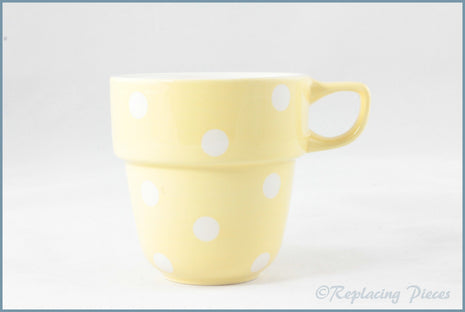 Marks & Spencer - Polka Dot - Stacking Mug (Yellow)