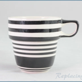 Marks & Spencer - Stacking Mugs - Black & White Stripe