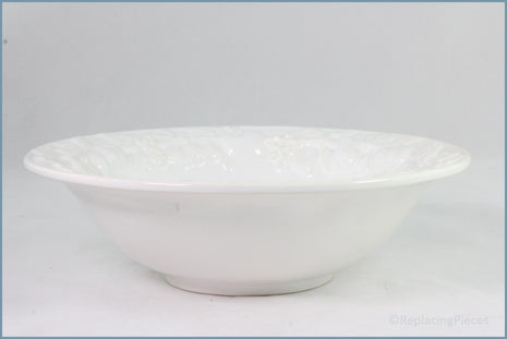 Marks & Spencer - White Embossed - 10" Salad Bowl