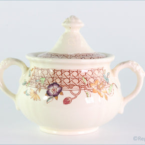 Masons - Autumn Trellis - Lidded Sugar Bowl
