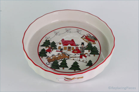 Masons - Christmas Village - Flan Dish