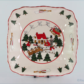 Masons - Christmas Village - Square Gadroon Dish