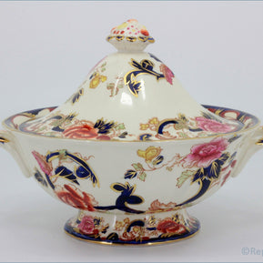 Masons - Mandalay Blue - Lidded Vegetable Dish