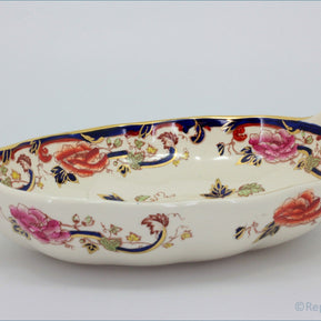 Masons - Mandalay Blue - Handled Open Vegetable Dish 