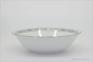 Noritake - Kew - Cereal Bowl - White ceramic bowl with decorative rim on a white background