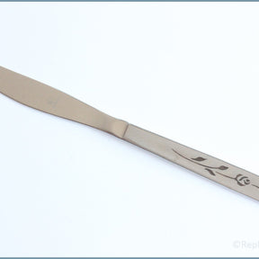 Oneida - Capistrano - Dessert Knife (Pattern On Both Sides Of Handle) 