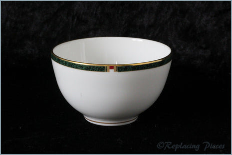 Royal Worcester - Carina (Green) - Open Sugar Bowl