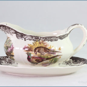 Palissy - Game Series (Birds) - Fixed Gravy Boat & Stand