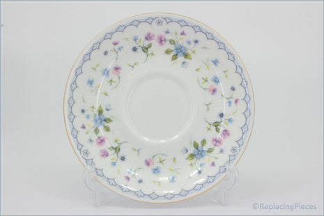 Paragon - Florabella - Coffee Saucer - Ceramic saucer with floral pattern on a white background