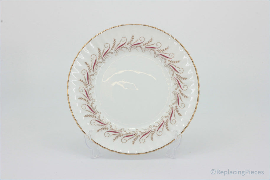 Paragon - Harmony - 6 1/4" Side Plate - Decorative ceramic plate with gold and red floral patterns on a white background