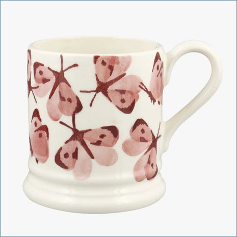 Emma Bridgewater - Pink Cabbage White Butterfly - 1/2 Pint Mug