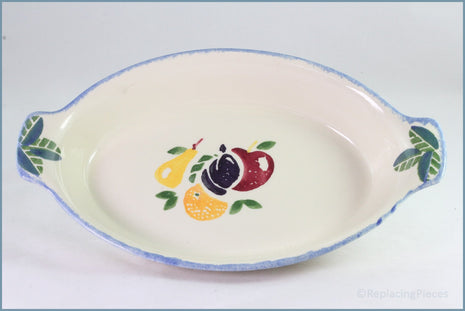 Poole - Dorset Fruit - Oval Handled Roaster
