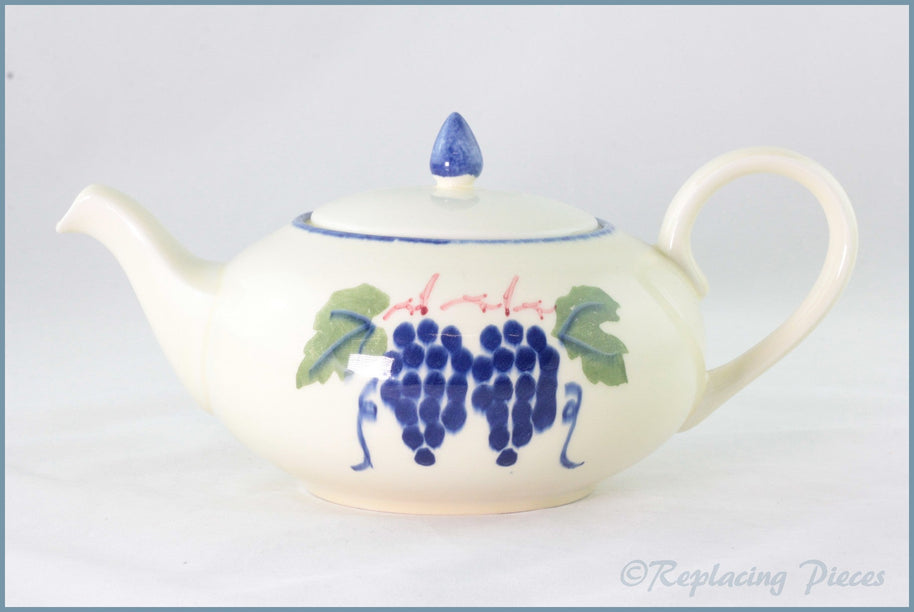 Poole - Dorset Fruit - 1 3/4 Pint Teapot (Grapes)