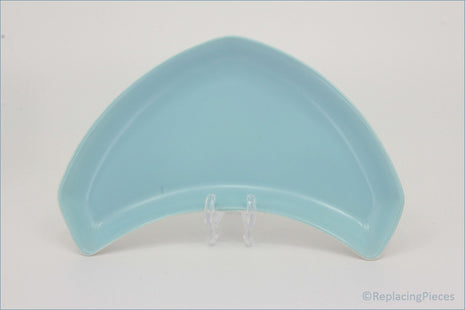 Poole - Dove Grey & Sky Blue - Crescent Dish