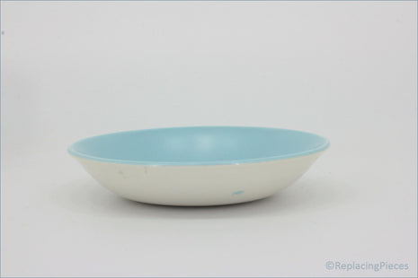 Poole - Dove Grey & Sky Blue - 5 1/2" Fruit Saucer