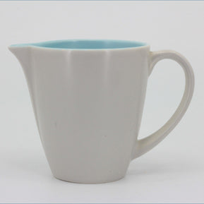 Poole - Dove Grey & Sky Blue - Milk Jug (Angled Spout)