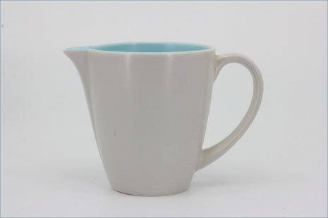 Poole - Dove Grey & Sky Blue - Milk Jug (Angled Spout)