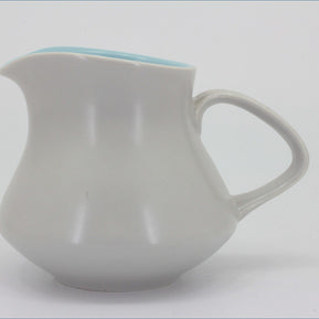 Poole - Dove Grey & Sky Blue - Milk Jug (Bulbous)