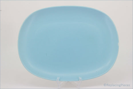 Poole - Dove Grey & Sky Blue - 11 7/8" Oblong Platter 
