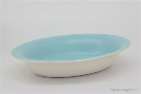 Poole - Dove Grey & Sky Blue - Open Vegetable Dish