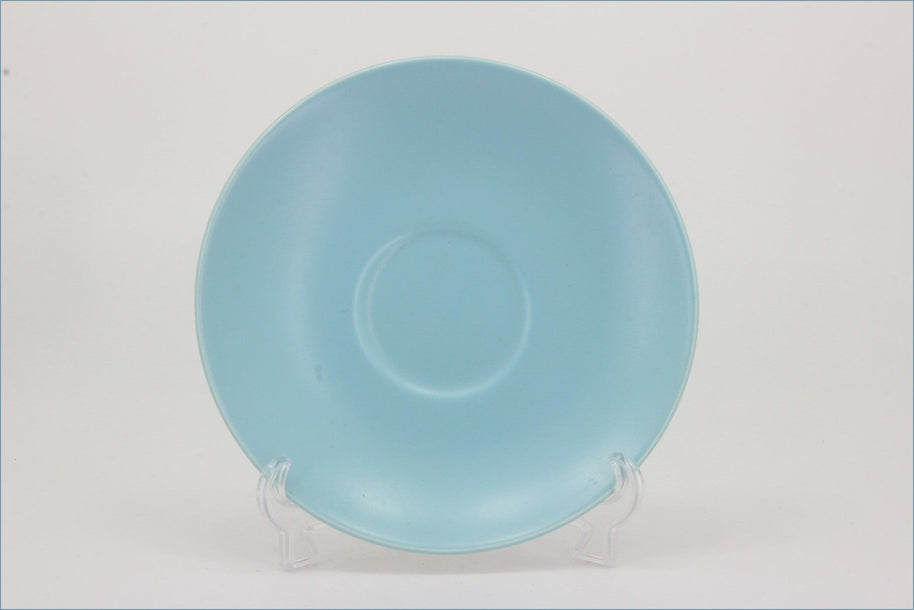 Poole - Dove Grey & Sky Blue - Tea Saucer
