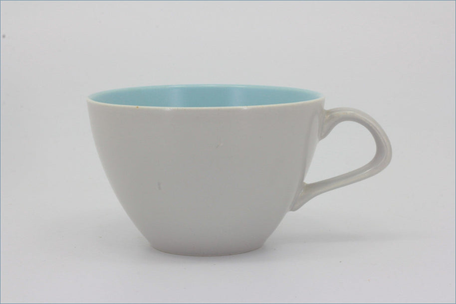 Poole - Dove Grey & Sky Blue - Teacup (Low)
