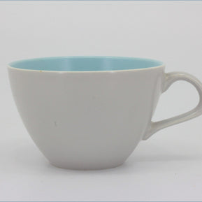 Poole - Dove Grey & Sky Blue - Teacup (Low)